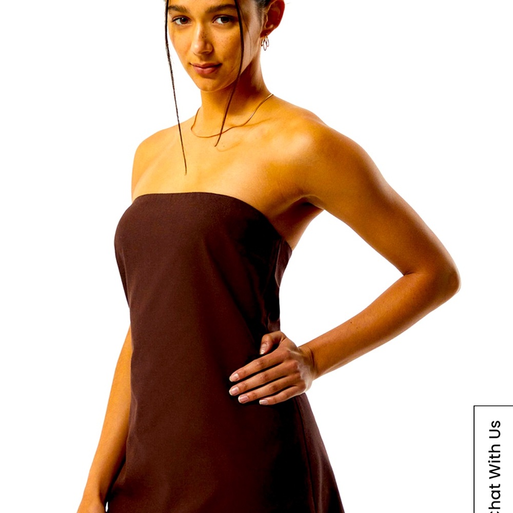 Your Favorite Strapless Everyday Linen Mini Dress